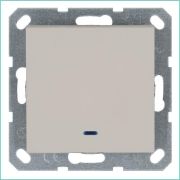 Выключатель 1-кл. 10А IP20 с подсветкой механизм тауп Jasmart G3011NT