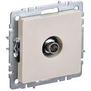 Розетка телевизионная оконечная TV СП Brite РТВ11-0-БрКр механизм беж. IEK BR-A10-O-K10